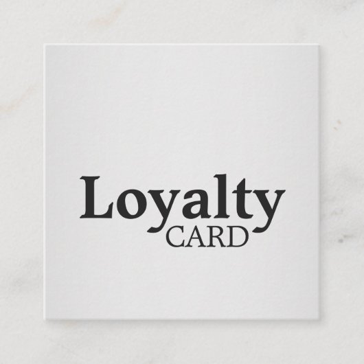 Elegant Black Faux Silver Loyalty Card (Voorkant)