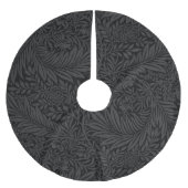 Elegant Black Floral Pattern Kerstboom Rok (Voorkant)