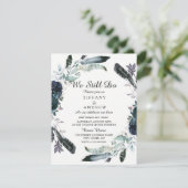 Elegant Black Floral Wreath Vow-verlenging Kaart (Staand voorkant)