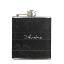 Elegant Black Flourish Monogram