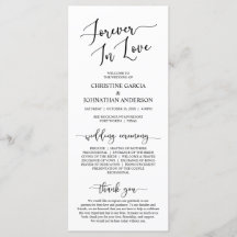 Elegant Black, Forever in Love, Wedding Ceremony