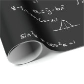 Elegant Black Formulas Equations Math Cadeaupapier (Rol Hoek)