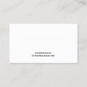 Elegant Black Futuristic Sales Manager Visitekaartje (Achterkant)