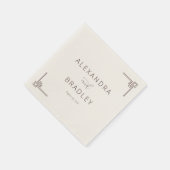 Elegant Black Geometric Servet (Hoek)