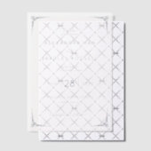 Elegant Black Geometric Wedding Invitation Vellum Uitnodigingen (Offset (Uitnodiging))