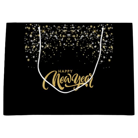 Elegant Black Gift Bag Groot Cadeauzakje (Voorkant)