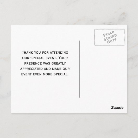 Elegant Black Giraffe Print Monogram Hartelijk dan Briefkaart (Achterkant)