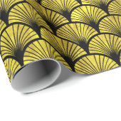 Elegant Black Gold Art Deco Artsen #1 DIY BG Cadeaupapier (Rol Hoek)