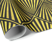 Elegant Black Gold Art Deco Diamond 1 DIY BG Cadeaupapier (Rol Hoek)