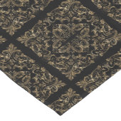 Elegant Black Gold Art Deco-ontwerp Korte Tafelloper (Hoek)