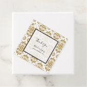 Elegant Black Gold  Bedankjes Labels (In situ)