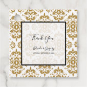 Elegant Black Gold  Bedankjes Labels (Voorkant)