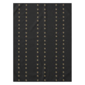 Elegant Black Gold bliks Patroonbeeld Tafelkleed (Voorkant)