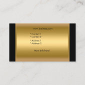 Elegant Black Gold Boutique Visitekaartje (Achterkant)
