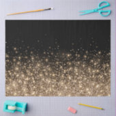 Elegant Black Gold Bronze Glitter Holiday Tissuepapier (Craft)
