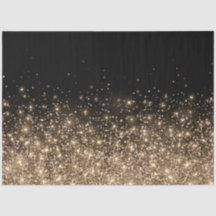 Elegant Black Gold Bronze Glitter Holiday