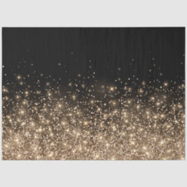 Elegant Black Gold Bronze Glitter Holiday Tissuepapier