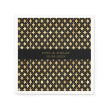 Elegant Black & Gold Carnival Harlequin - Aangepas