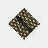 Elegant Black & Gold Carnival Harlequin - Aangepas Servet (Hoek)
