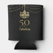 Elegant Black Gold Chandelier 50 & Fabulous Party Blikjeskoeler (Achterkant)