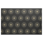 Elegant Black Gold Chevron Star Stof (Fat Quarter)