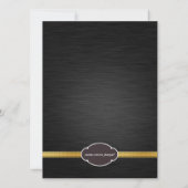 Elegant Black & Gold Class of 2014 Afstuderen Kaart (Achterkant)