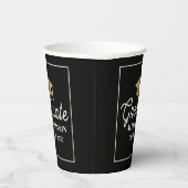 Elegant Black & Gold Class Of 2026 Graduation Papieren Bekers (Rechts)