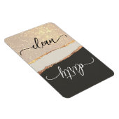 Elegant Black & Gold Clean/Dirty Dishwasmachine Magneet (Rechterzijde)