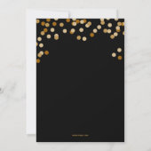 Elegant Black Gold Corporate Party Kaart (Achterkant)
