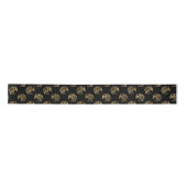 Elegant Black Gold Dragon Satin Ribbon Satijnen Lint (Voorkant)