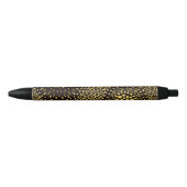 Elegant Black Gold Ethnic Floral Writing Pen (Voorkant)