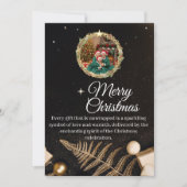 Elegant Black & Gold Family Christmas Card 2026 Save The Date (Voorkant)