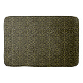 Elegant Black & Gold Filigree Badmat (Voorkant)