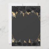 Elegant Black Gold Floral Butterfly lief 16 Kaart (Achterkant)