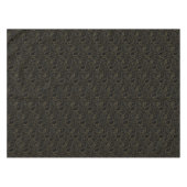 Elegant Black Gold Floral Pattern Tafelkleed (Voorkant (Horizontaal))