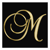 ELEGANT BLACK GOLD FOTO AFDRUK (Voorkant)