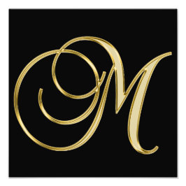 ELEGANT BLACK GOLD FOTO AFDRUK