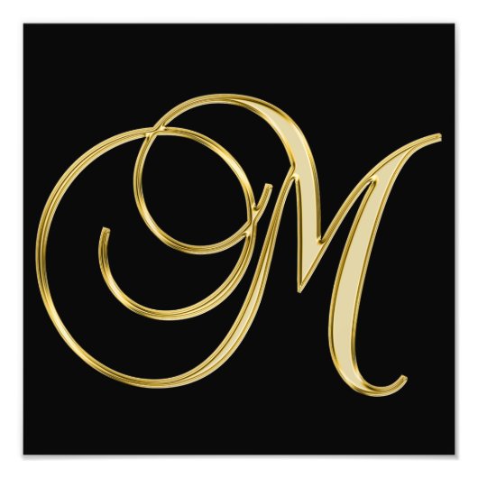 ELEGANT BLACK GOLD FOTO AFDRUK (Voorkant)