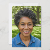 Elegant Black Gold Glitter 63rd Birthday Photo Kaart (Achterkant)