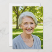 Elegant Black Gold Glitter 64th Birthday Photo Kaart (Achterkant)