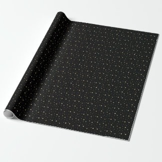 Elegant Black & Gold Glitter Cadeaupapier