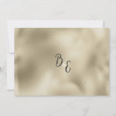 Elegant black gold glitter drips Thank You  Kaart (Achterkant)