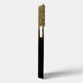 Elegant Black & Gold Glitter Monogram Case-Mate iPhone Case (Achterkant / Rechts)