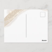 Elegant Black Gold Glitter Photo Birthday Briefkaart (Achterkant)