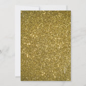 Elegant Black Gold Glitter-script Afstuderen Kaart (Achterkant)