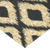 Elegant Black Gold Glitter Tribal Patroon Tafelkleed (Gekanteld)