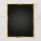 Elegant Black & Gold Grand Opening-uitnodiging Flyer (Achterkant)