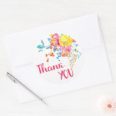 Elegant Black Gold Heart Circle Hand Made Custom Ronde Sticker (Envelop)