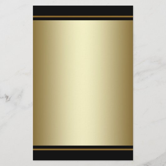 Elegant Black Gold High Hiel Shoe Flyer (Achterkant)