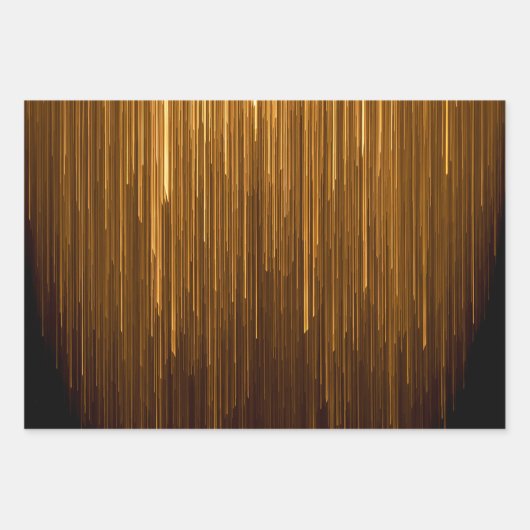 Elegant Black & Gold Jubileum Inpakpapier Vel (Voorkant)